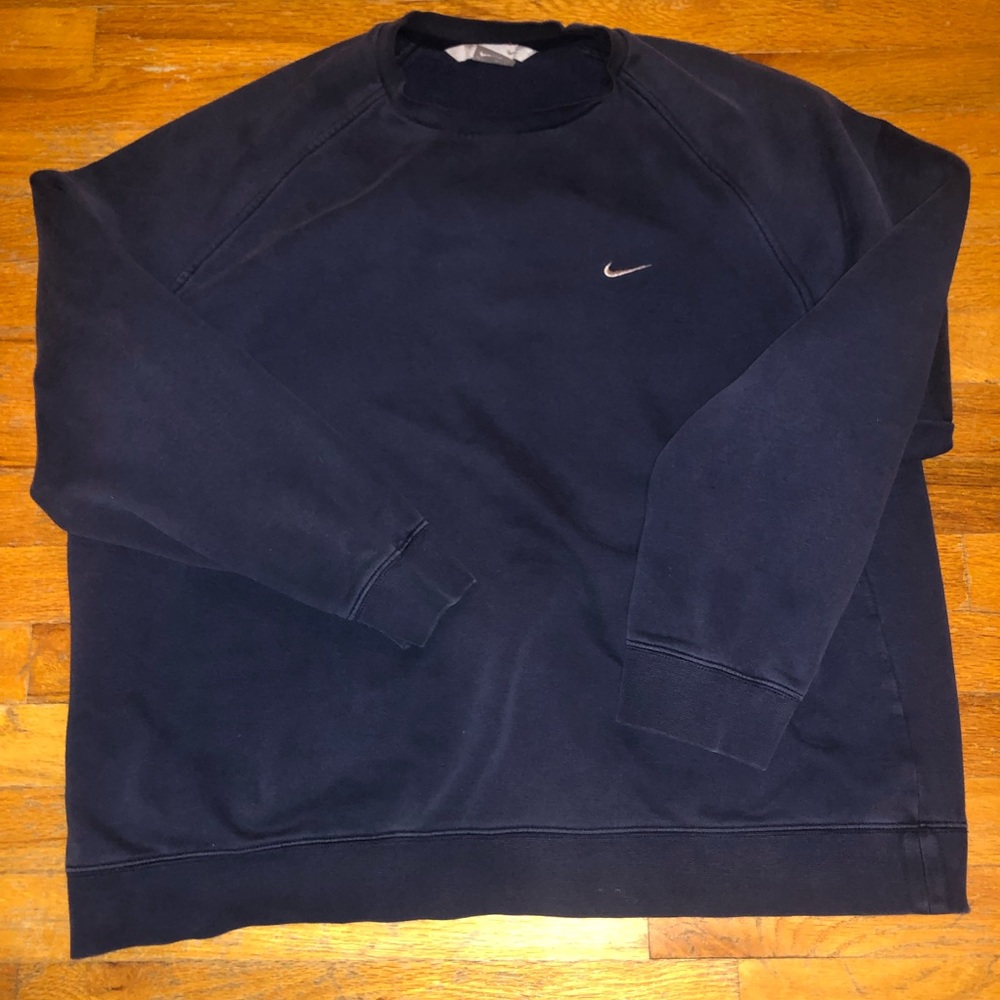 Mens Nike Navy Crewneck